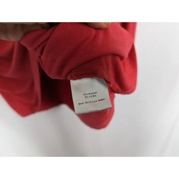 Eileen Fisher XL Long Sleeve Tee Shirt Top Scoop Neck Draped Knit Stretch - Picture 8 of 8